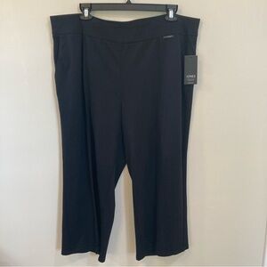 Jones New York Wide Leg Ankle Pull On Pants Sz 3X Womens Black Inseam 24"